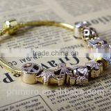 High Quality Charms Beads Fit DIY Bracelet Gold Fashion Bangles for Women thumbnail-3