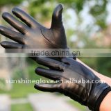 Mens goatskin winter gloves genuine leather
