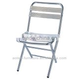Aluminium material garden metal frame folding metal chair