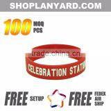 Custome Imprinted Silicone Wristbands For Promotions thumbnail-2