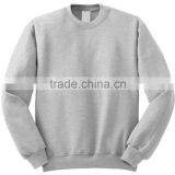 Cotton/Polyester Men's Pullover Round Neck Sweat Shirt in Silver Grey Color thumbnail-1