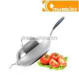 Stainless steel korean wok with glass lid