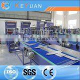 Automatic sleeve heat tunnel shrink wrap machine for glass milk bottles