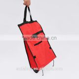 foldable shopping trolley bag with wheels,cheap trolley bag