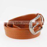 New Designer Man Orange PU Leather Jeans Belt in Yiwu thumbnail-3