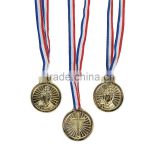 Factory Direct Sale Popular Customized Design Cheap Sport Souvenirs Plastic Religious Goldtone Medals for Promotional Gifts