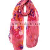 Fashion Chiffon Acrylic Lady Silk Swiss Loovoile Lace Neck Scarf