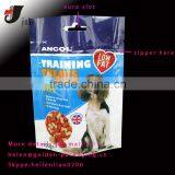 Compound zipper dog food bag