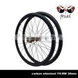 Hot Sale!38mm Tubuless u Shape Carbon Wheels With Carbon Body Hubs, 700C Road Carbon Wheels 25mm Wide thumbnail-1