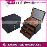 with three drawers and mirror, customized, wooden, luxury jewelry packaging box                        
                                                                                Supplier's Choice