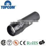 3W XPE Zoomable Ultra Bright Rechargeable Aluminium LED Torch Light Police Flashlight thumbnail-1