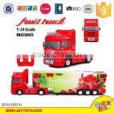 New Product 1:38 Scale 4CH Rc Car Toys With Light Rc Fruit Truck thumbnail-2