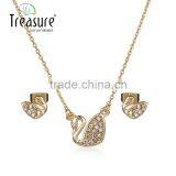 IN STOCK Yiwu Ladies Accessories Copper Zircon Fashion Jewelry Set thumbnail-1
