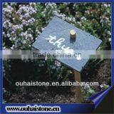 Superb Quality Natural Black Stone Flower Label Slate Plant Marker thumbnail-1