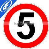 Reflective Adhesive 5 Yard Limit Road Sign