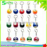 Billiards Ball Keychain/mini Ball Keychain/promotion Gift Keychain Quality Choice