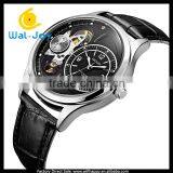 WJ-5530 Hollow 30M Water Resistant Quartz Attractive Leather Megir Hand Watch for Men thumbnail-4