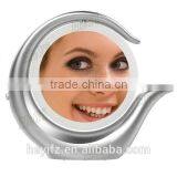 Hot Selling Double Sides ABS 360 Degree Rotating LED Light Magnifying Makeup Mirror thumbnail-4