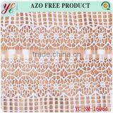 White Stripe Contracted Personality Pattern Design Chemical Lace Embroidery Fabric