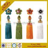 Decoration tassel rayon material home decor tassel type with decoration flower for curtain,sofa,car