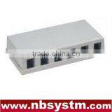 6 Ports Surface Box UTP Cat5e RJ45 PCB Jack