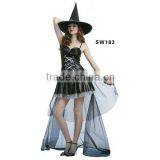 Factory Hot Sale Gothic Witch Costume thumbnail-1