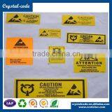 Eco-friendly Screen Printable Heat Resistant Warning Label for Indoor Banner