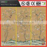 High Quality Chinese Hand-painted Silk Wallpaper for Hotel Home Interior Decoration thumbnail-4
