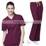China Manufacturer TC Medical Uniform Scrub Top Sale / PolyCotton Medical Scrubs, Nursing Scrubs OEM Scrub Sets, thumbnail-6