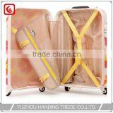 4 Wheel Flower Print Trolley Suitcase , Bright Color Travel Luggage thumbnail-4