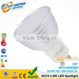 Gu10 4.5w With 9pcs 5630 Smd Dimmable Led Candelabra Bulb