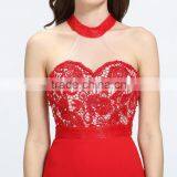 V-1031 Hot Red Chiffon Latest Designs Unique Gorgeous Prom Dress 2016 thumbnail-5