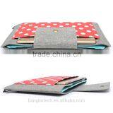 Wool Felt Material With Canvas Carrying Sleeve for Macbook 11/12 Inch Laptop Cover thumbnail-4