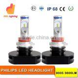 Super Bright 10-30V High-Low Beam 20W 3600lm Phliph s Auto Led Bulb 9005 Led Headlight Kits