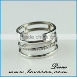 HOT New arrival !!!brass Sterling Gold Plated zircon Jewelry Ring Factory Direct Wholesale