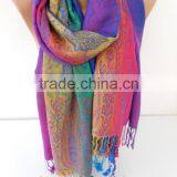 Pashmina Scarf Ombre Rainbow Scarf Spring Fall Winter Scarf thumbnail-5