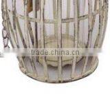 New!High Quality Sliver Golden Brush Iron Wire Candle Lantern thumbnail-6