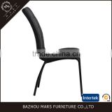 Comfortable black PU Leather Dining Chair in Dining Room