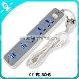 Hot Electrical Socket With USB Retractable Smart 3-usb Power Strip
