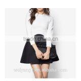 New Fashion Colourblocked Long Sleeves Women Dress Prom Semi Cocktail Party Dress thumbnail-4