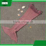 Amazon Wholesale Handmade Baby Kids Children Adults Knit Pattern Mermaid Tail Sleeping Bags thumbnail-4