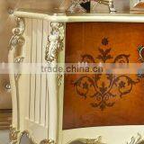 European Style TV Stand, Parquet Pattern Wooden TV Cabinet, Nice Carving Living Room TV Stand (BF01-ML048) thumbnail-3