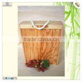 Topgrade Unfinished Color Three Compartments Wood Wine Case thumbnail-1