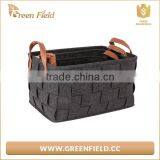 New Woven Storage Sets Handmade Felt Rectangular Woven Storage Basket thumbnail-2