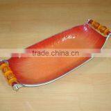 Aluminum Serving Bowls,Aluminum Beaded Handle Bowls,Serving Bowls,Serving Trays,Metal Bowls,Food Bowls,Table Decor thumbnail-1