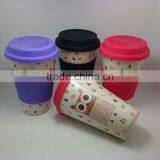 Hot-sell Eco Bamboo Fiber Coffee Cup With Print