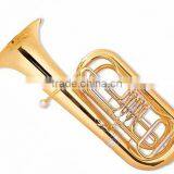 370 mm Bell Gold Lacquer 3-key Tuba