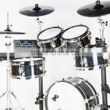 5 pc Black Wooden Digital Drum Set thumbnail-2