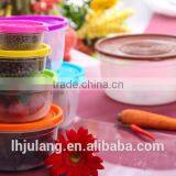 BPA-Free Plastic Food Container Set/ 7pcs Plastic Food Storage Container Set thumbnail-4