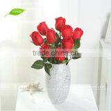 FLS03-7 GNW Flower Rose Real Touch for Wedding Decoration Red Silk Flowers Artificial Rose Flower thumbnail-1
